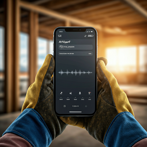 Artisan qui utilise Artiperf sur chantier